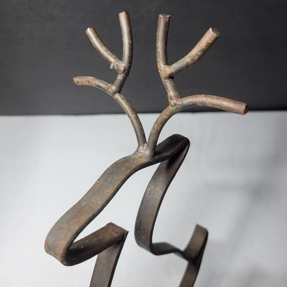 Wrought Iron Deer Candle Holder Decor - Picture 3 of 11